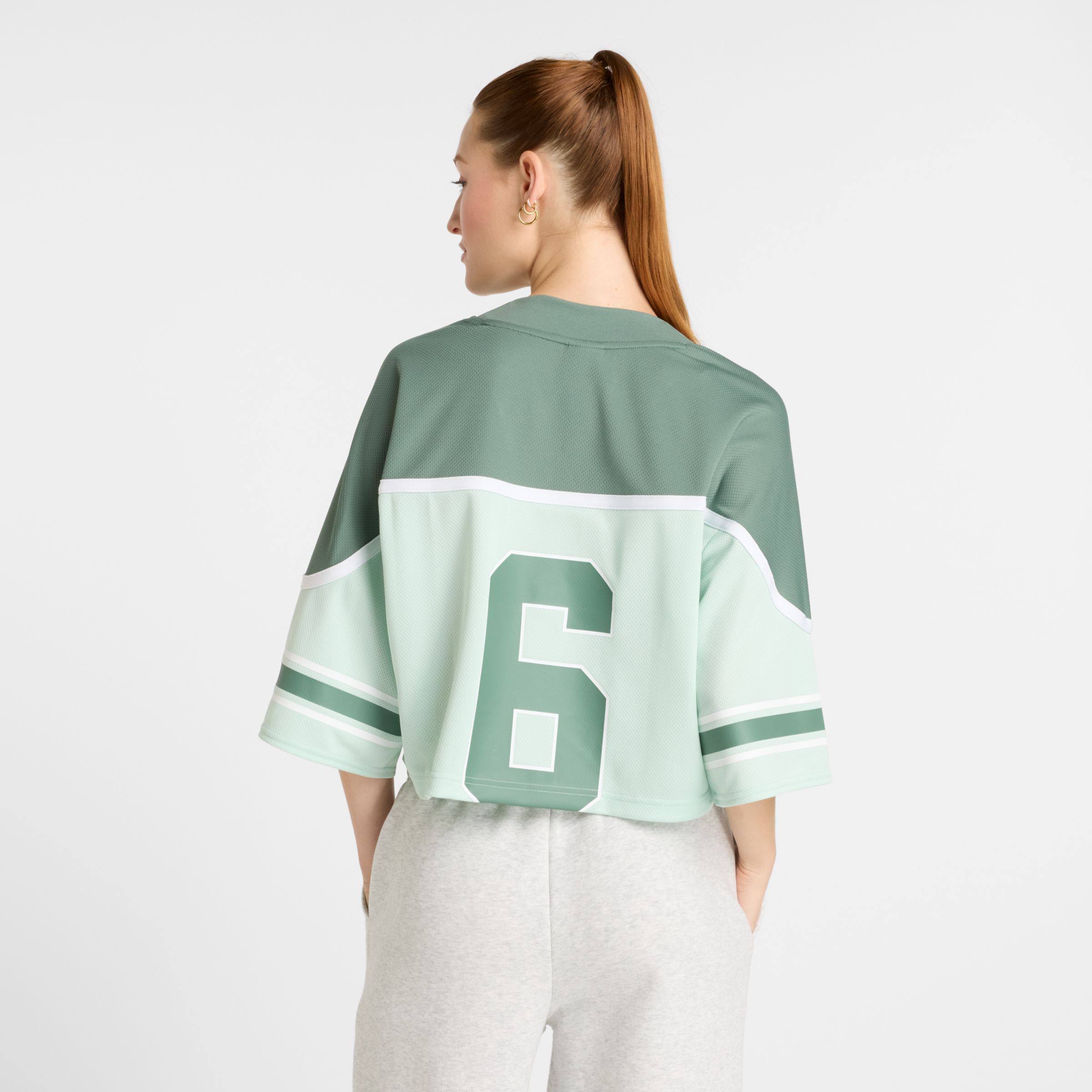 Jersey Mesh 圓領上衣