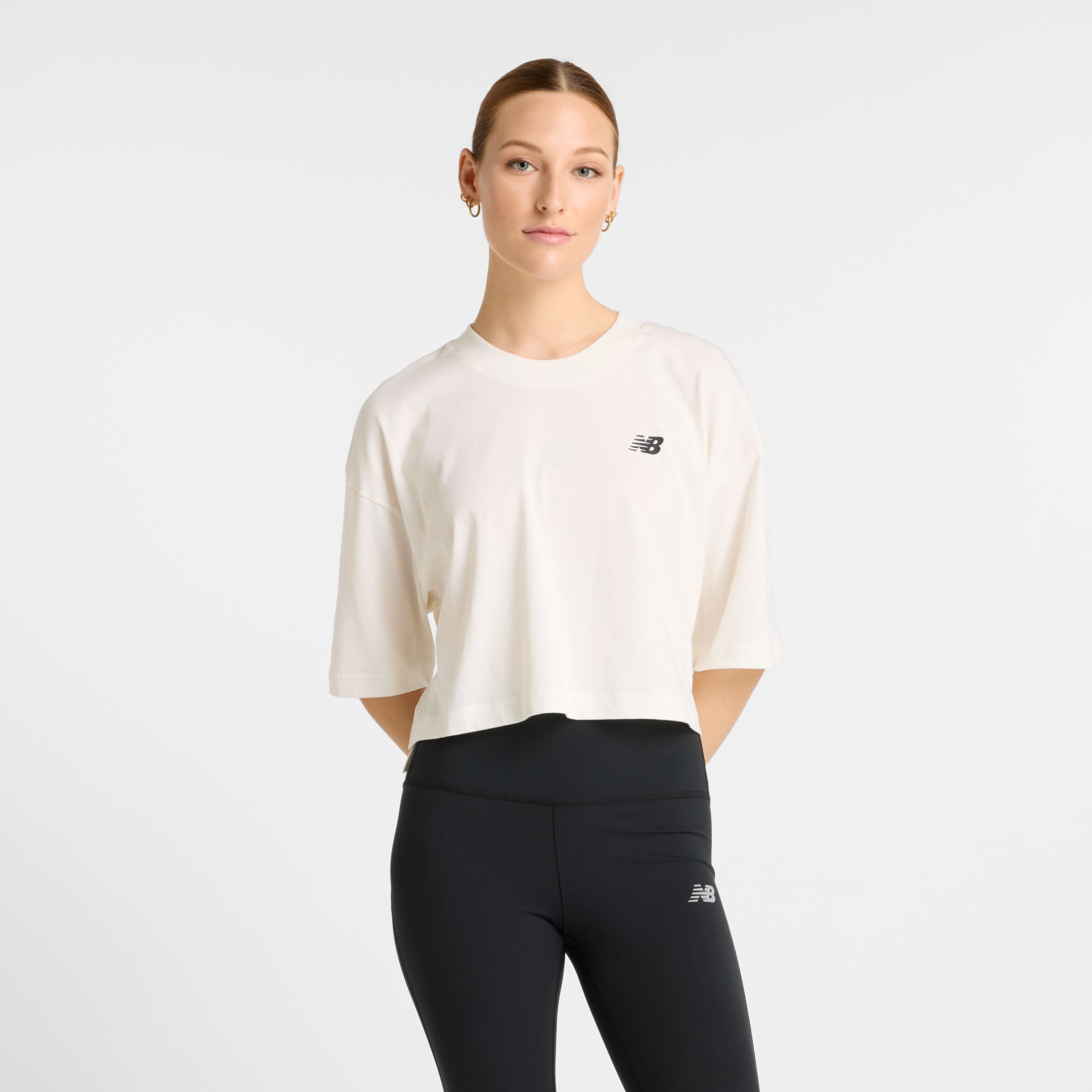

New Balance Women's Reimagined Oversized Waist T-Shirt White - White