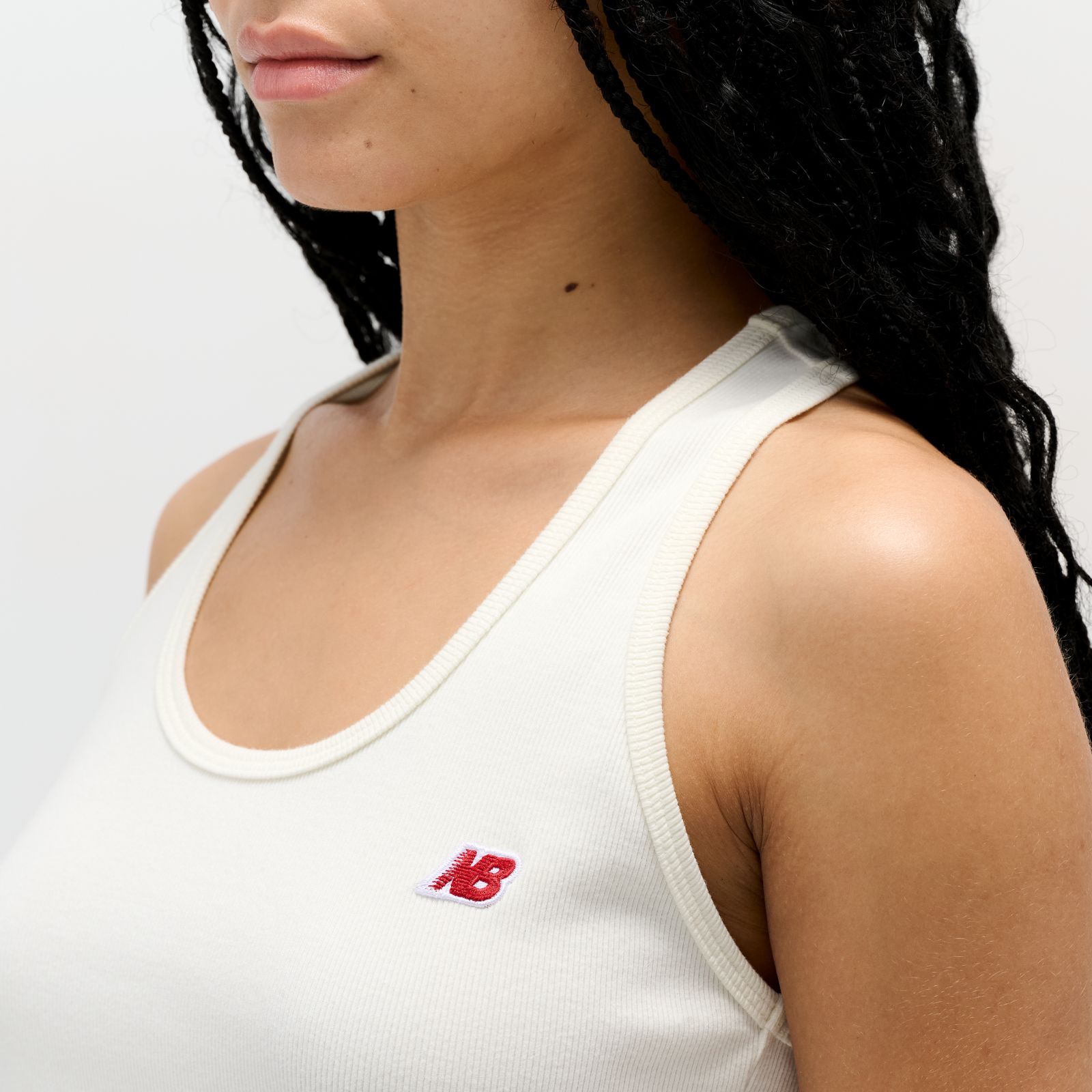 Женские футболки New Balance Made in USA Ribbed Tank (Fitted) — фото 6