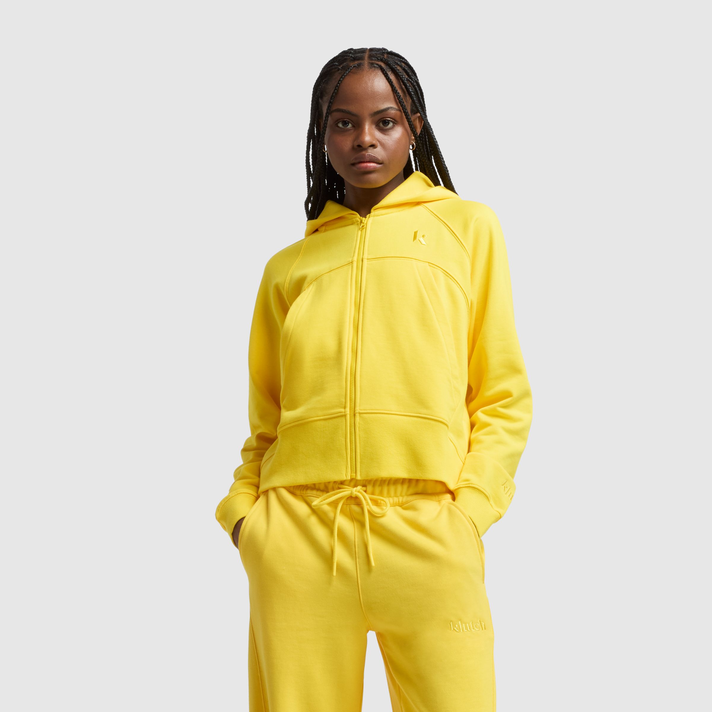 

New Balance Women's Klutch Women's Full Zip Hoodie Yellow - Yellow