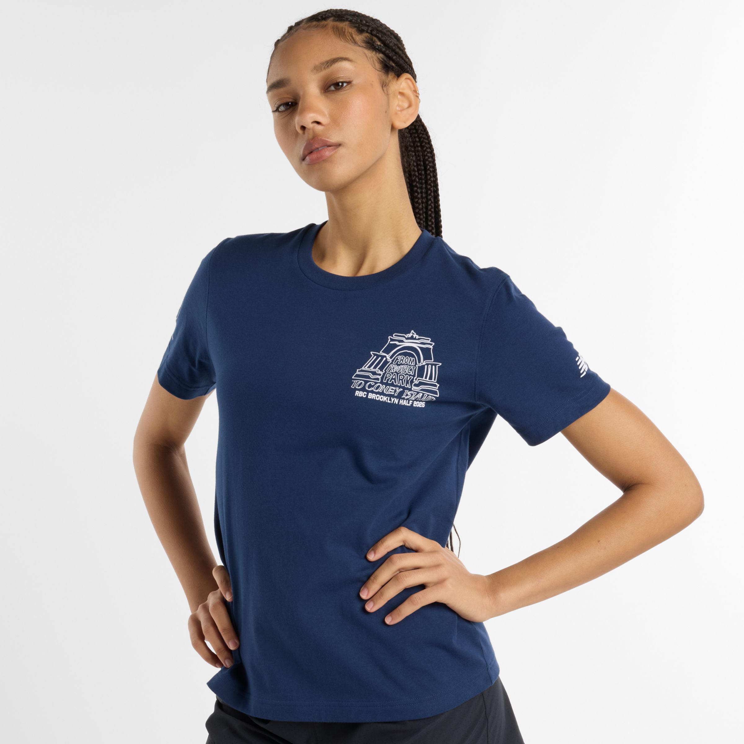 NEW BALANCE WOMEN'S RBC BROOKLYN HALF GRAPHIC T-SHIRT 