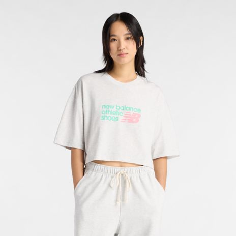 Athletics Premium Chest Logo Cropped T-Shirt