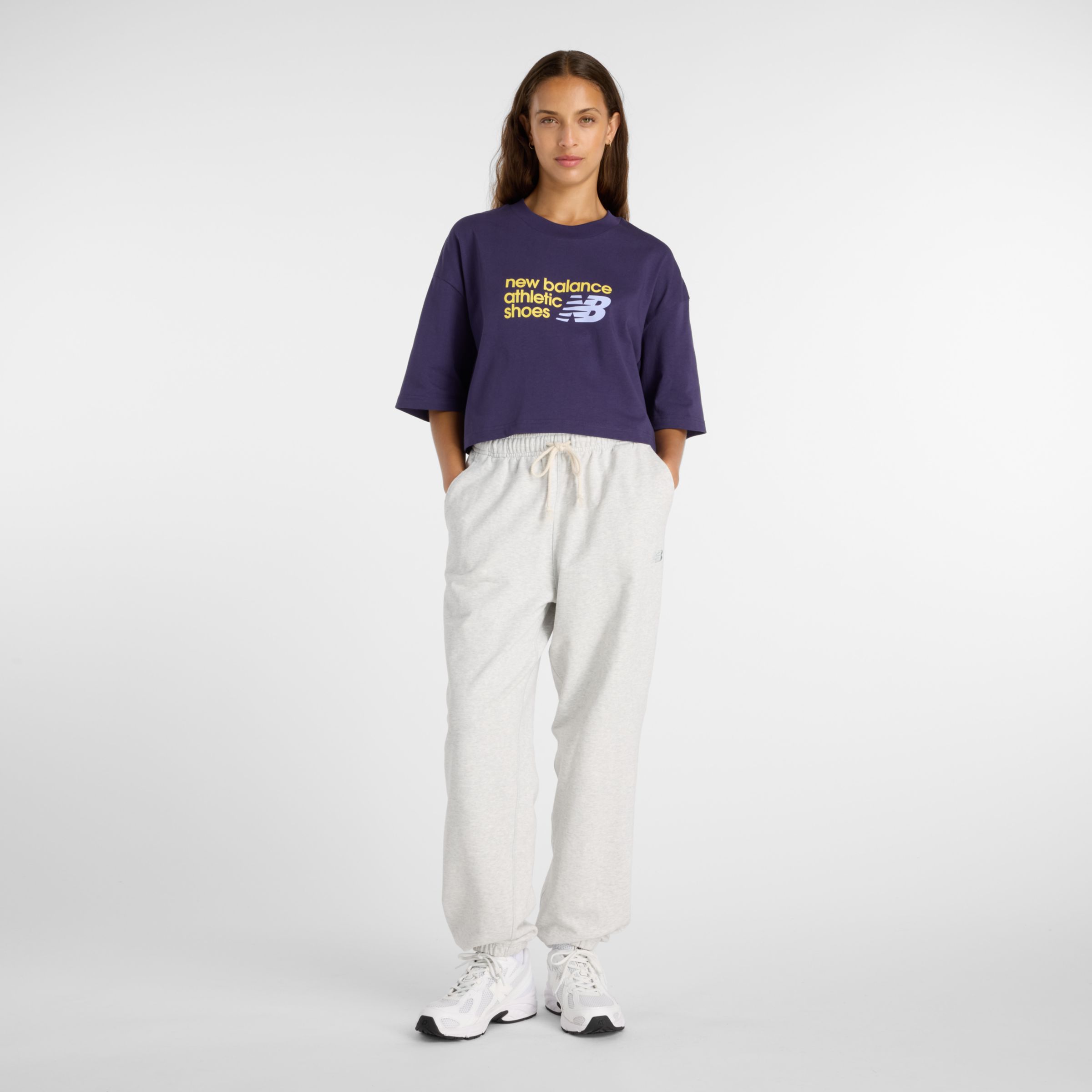 Athletics Premium Chest Logo Cropped T-Shirt