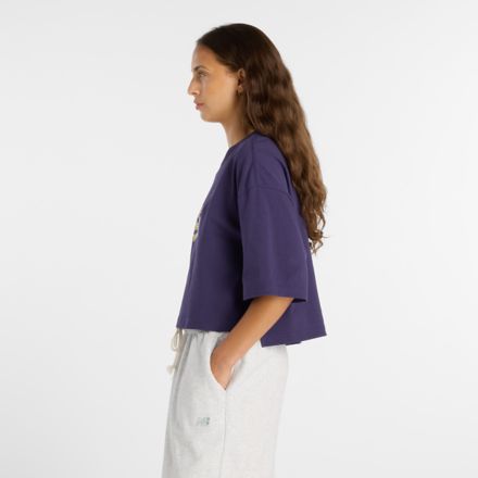 Athletics Premium Chest Logo Cropped T-Shirt