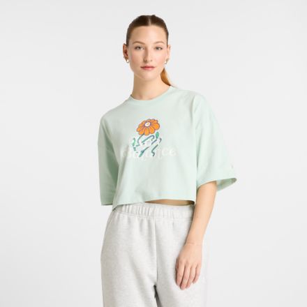 Athletics Flower Cropped T-Shirt