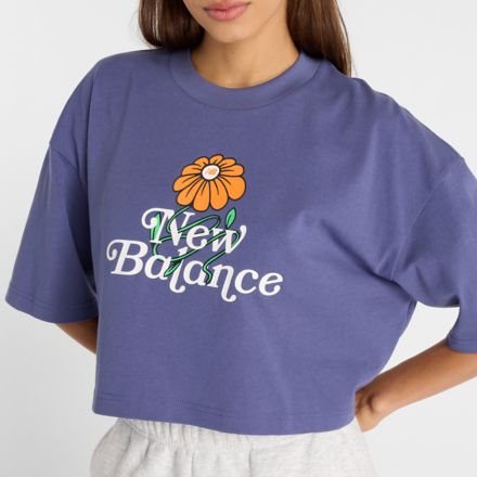 Athletics フラワー オーバーサイズクロップショートスリーブTシャツ, DREAM STATE, WT51928DRE