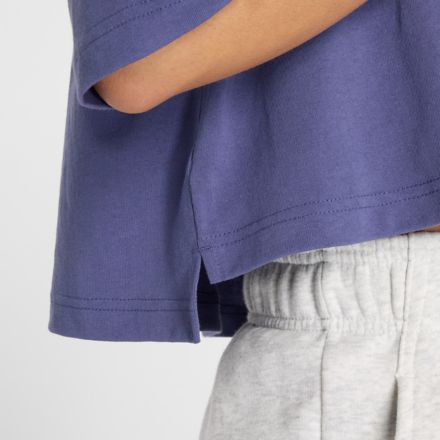 Athletics フラワー オーバーサイズクロップショートスリーブTシャツ