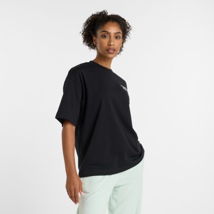Flower Oversize T-Shirt, BLACK, WT51930BK