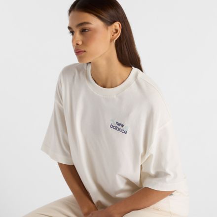 【NONCODE】(Unisex) Balance Line Overfit T-Shirt T-shirt New Balance Athletics Models Never Age Relaxed Tee