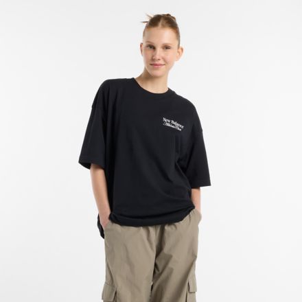 Linear Graphic Oversized T-Shirt