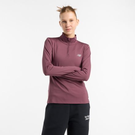 Script Quarter Zip, FADED PLUM, WT51959FDP