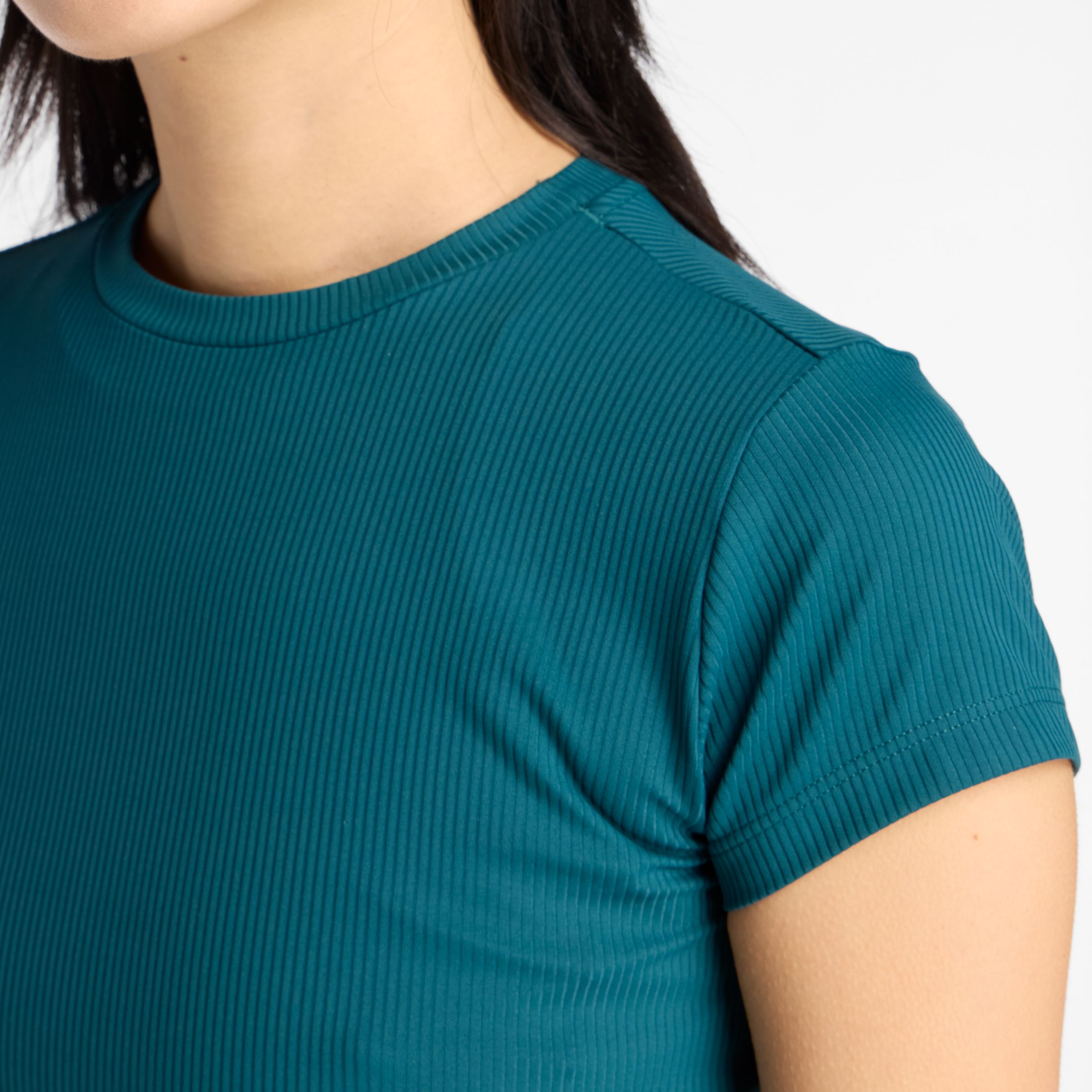 Ribbed Fitted T-Shirt