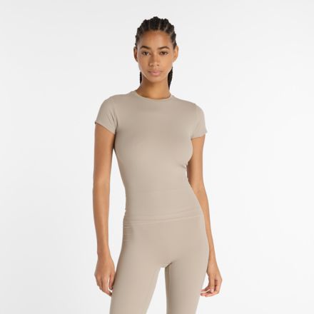 Ribbed Fitted T-Shirt, ARID STONE, WT53125ADS