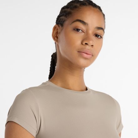 Ribbed Fitted T-Shirt