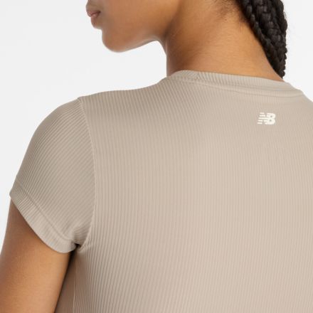 Ribbed Fitted T-Shirt