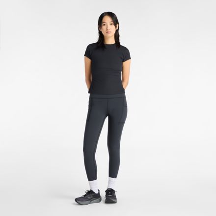 Ribbed Fitted T-Shirt, SEA SALT, WT53125BK