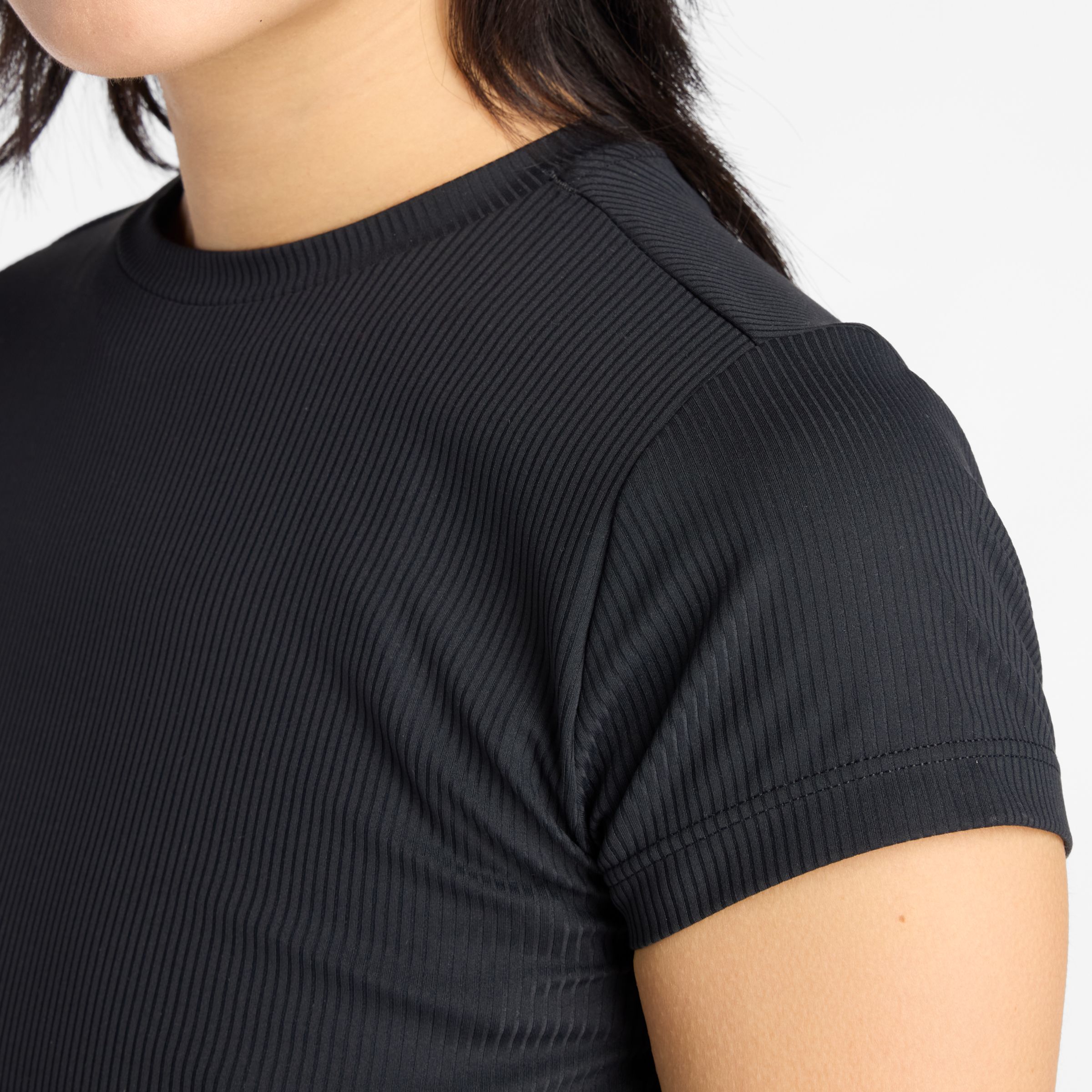 Ribbed Fitted T-Shirt