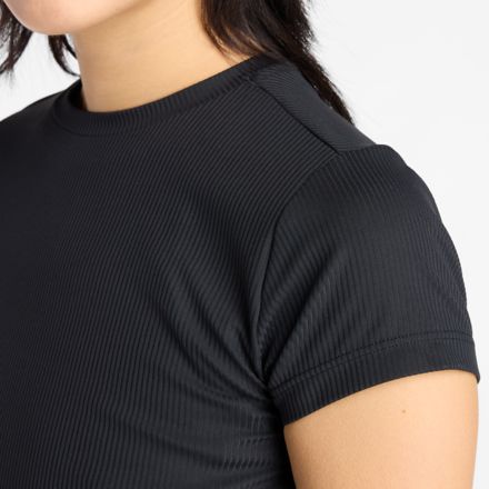 Ribbed Fitted T-Shirt