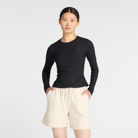 Женские топы New Balance Micro-Rib Long Sleeve