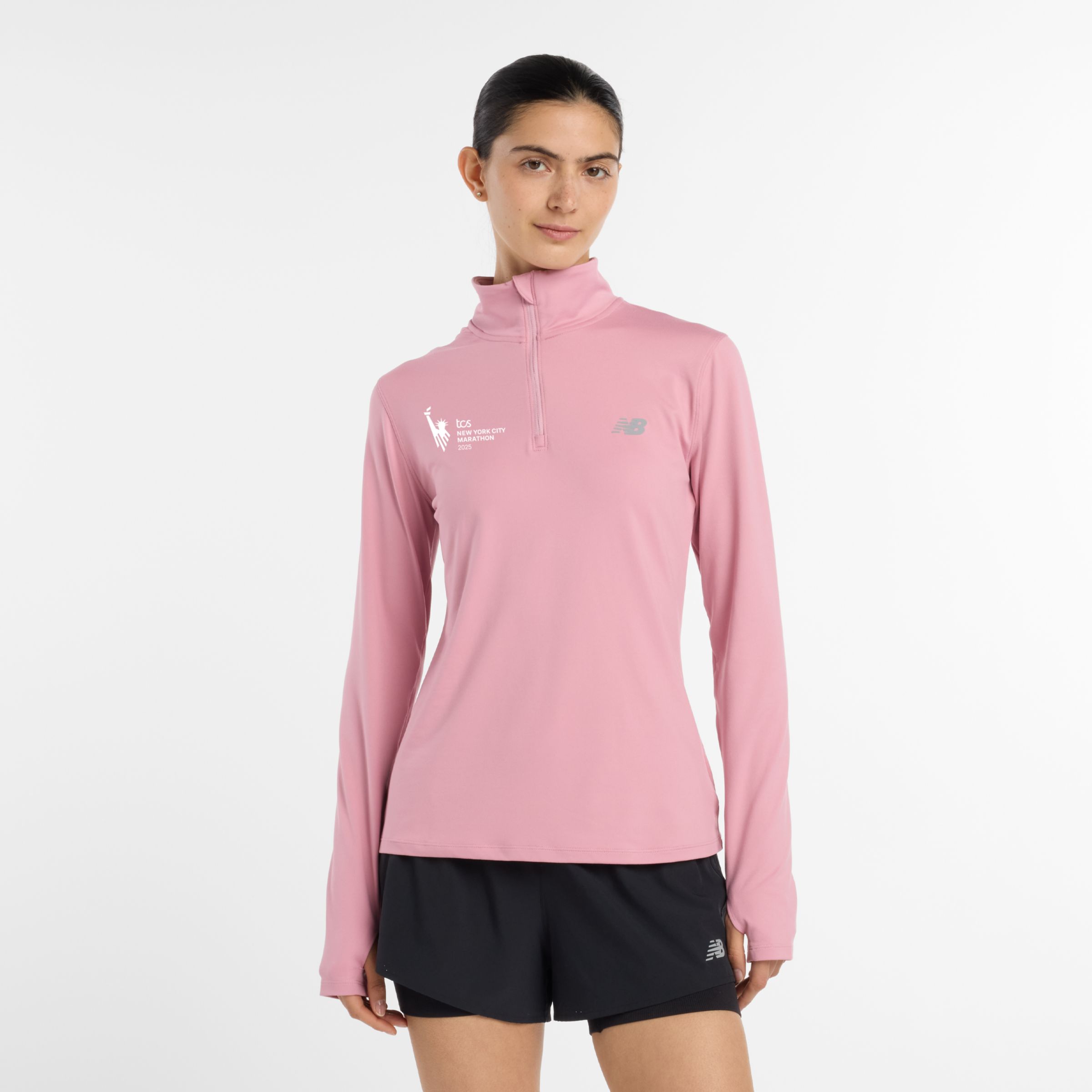 タイムセール♪CITYSHOP♥新品♥BIO WASH PULLOVER NYC Marathon Space Dye 1/4 Zip - New Balance