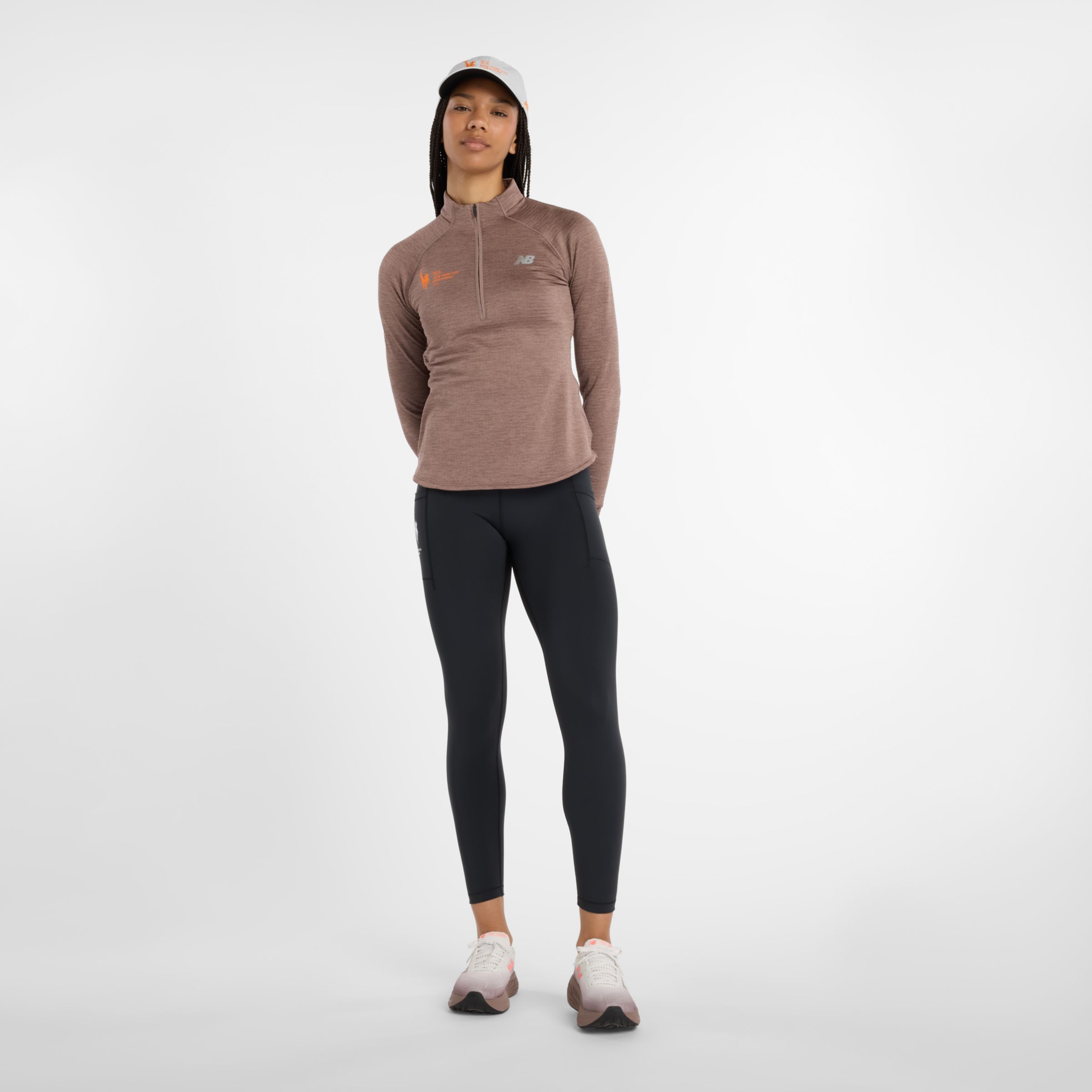 NYC Marathon Athletics Heat Grid 1/2 Zip