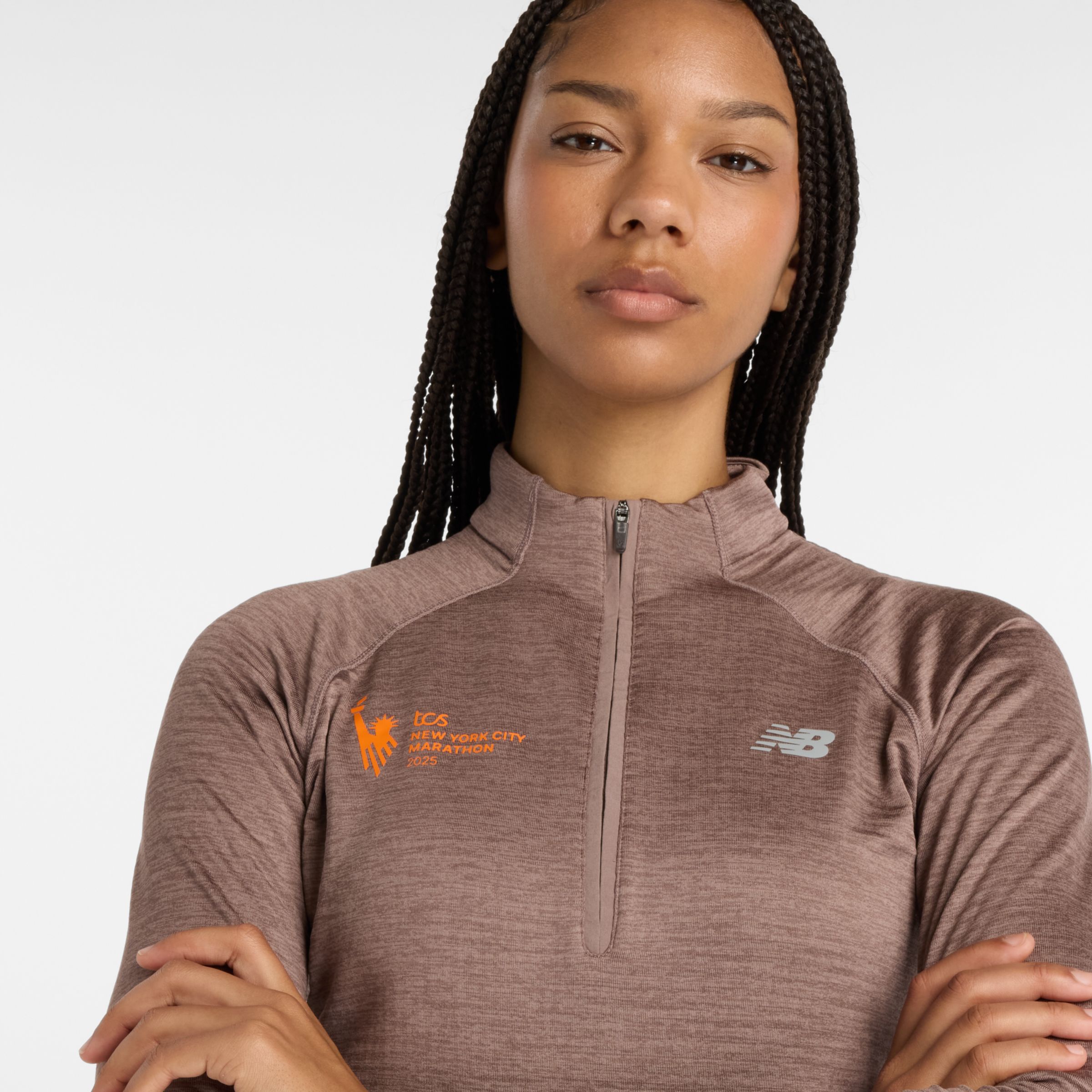 NYC Marathon Athletics Heat Grid 1/2 Zip