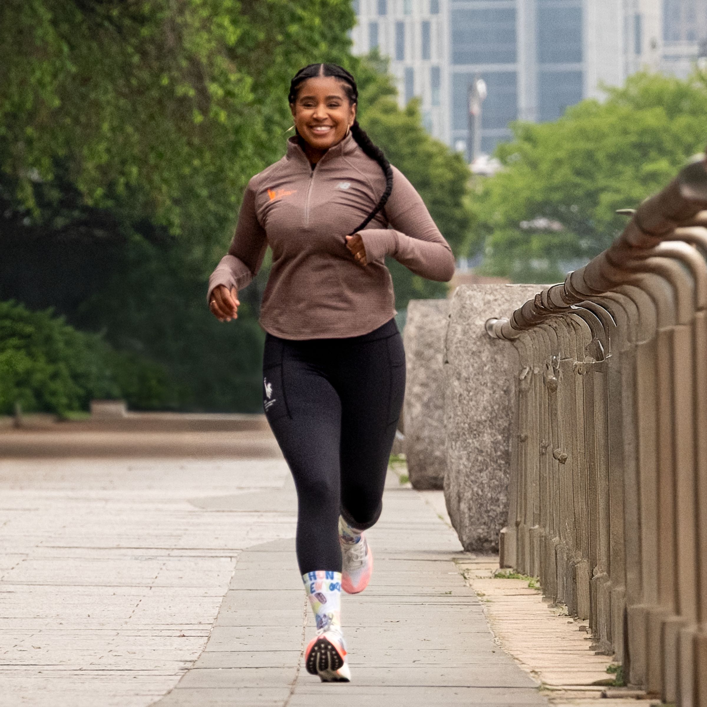 NYC Marathon Athletics Heat Grid 1/2 Zip