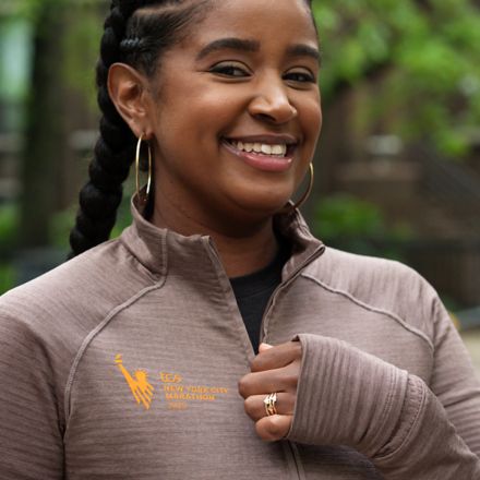 NYC Marathon Athletics Heat Grid 1/2 Zip