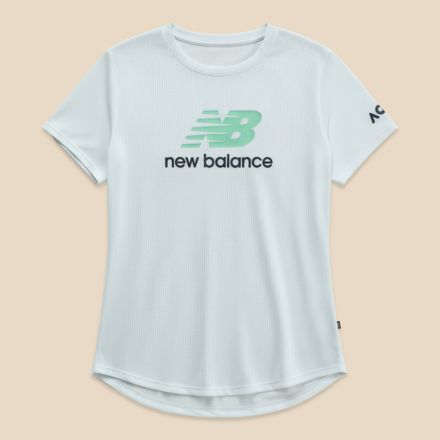 Australian Open Athletics Graphic T-Shirt, GLINT BLUE II, WT53226AGB2