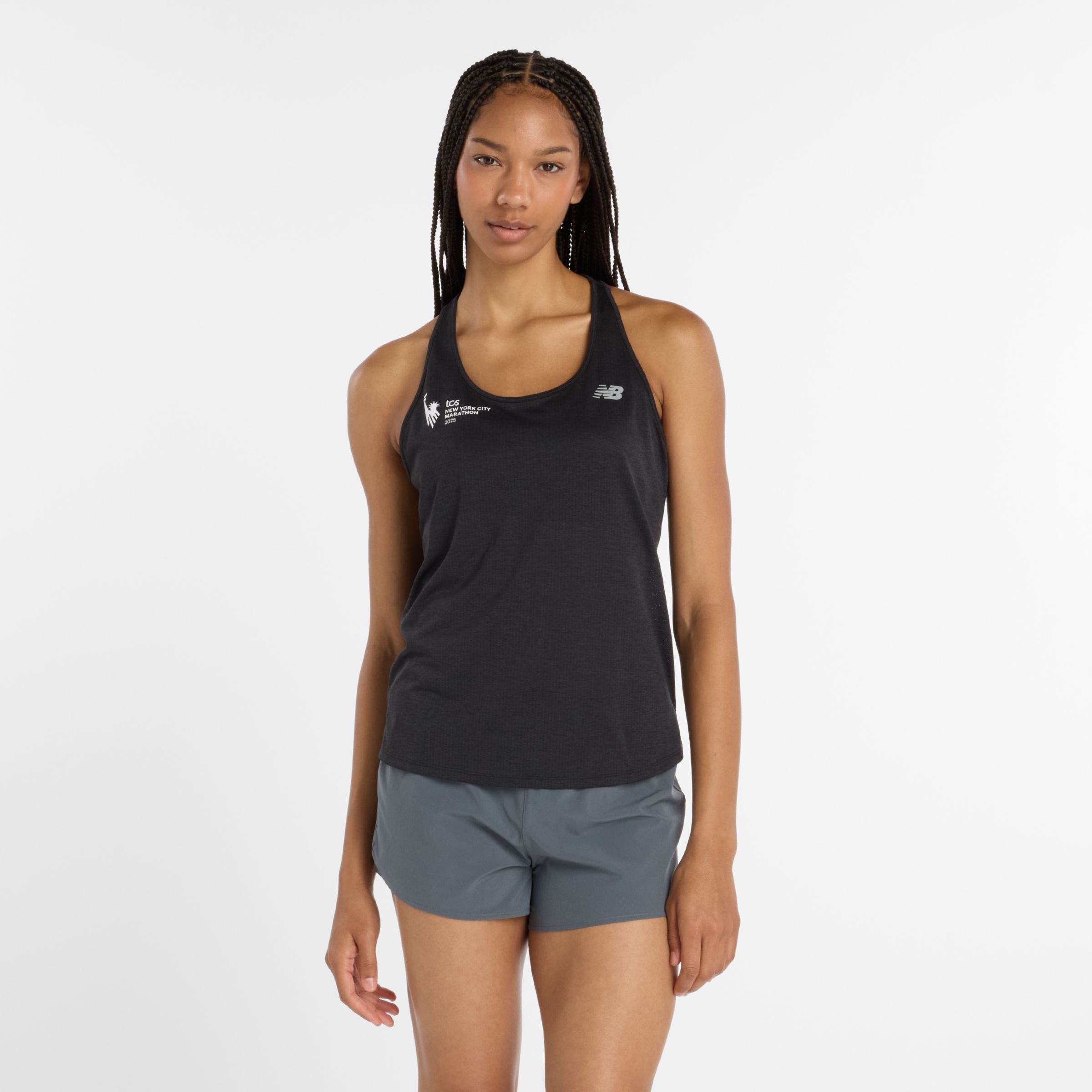 New Balance Women's Nyc Marathon Athletics Tank Top In Black
