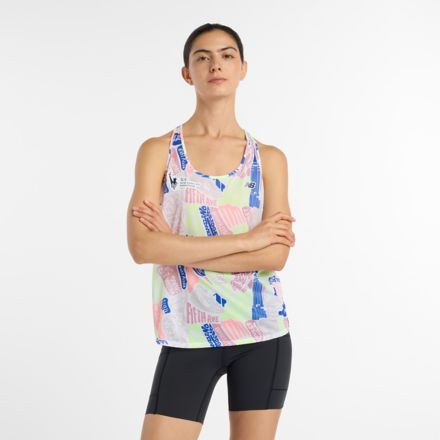 NYC Marathon Printed Athletics Tank, MULTICOLORES, WT53251MMLT