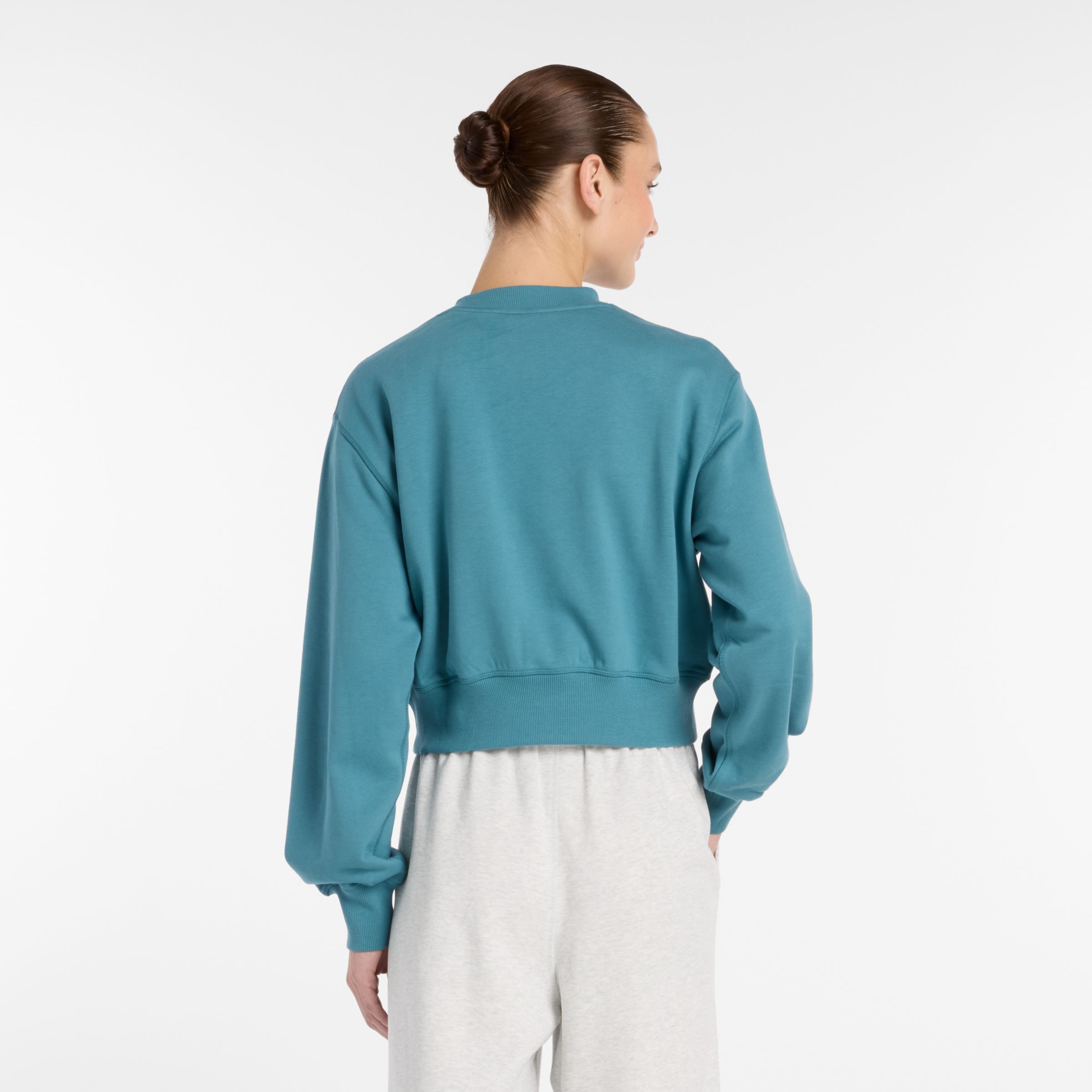 Athletics Premium Logo Relaxed Crop Crew