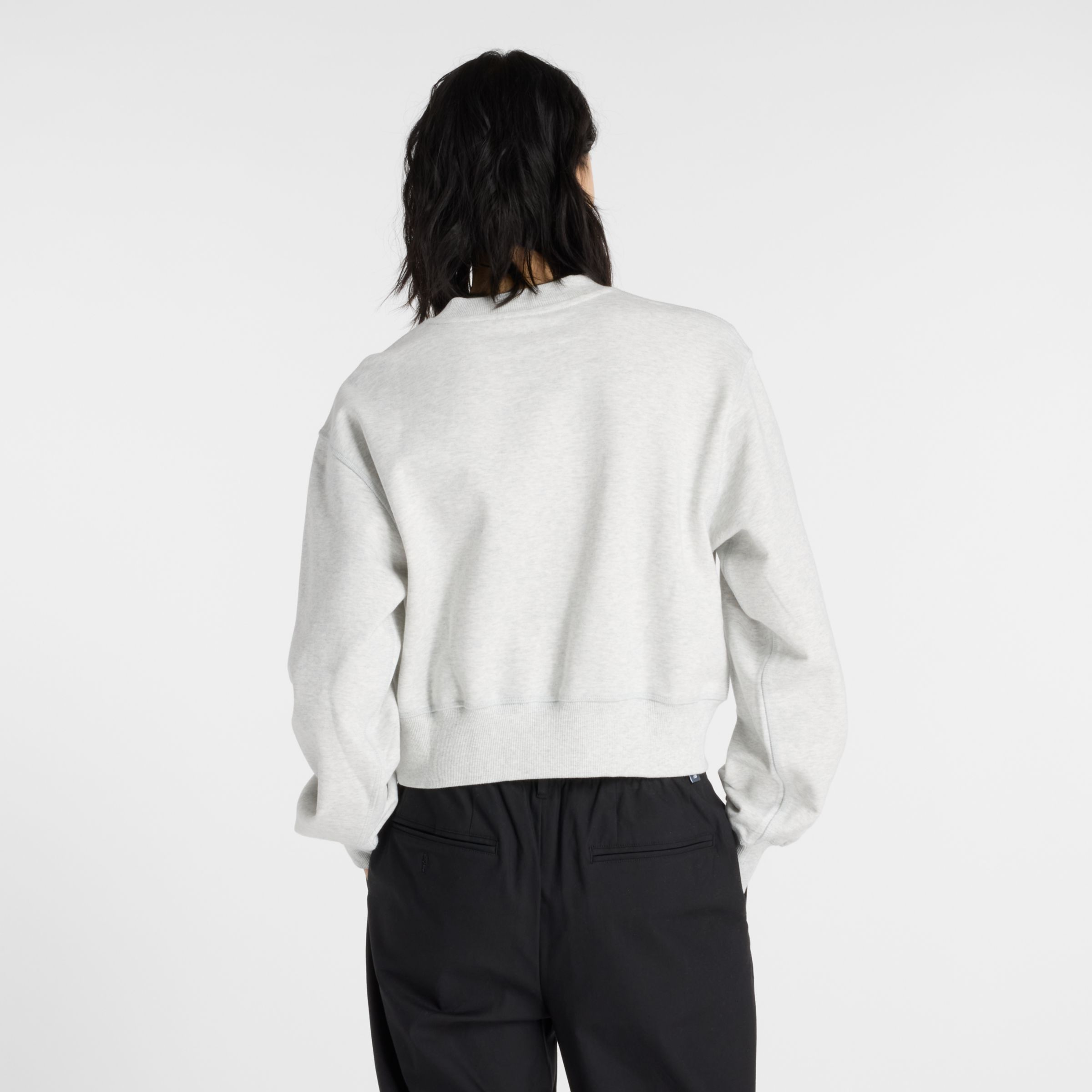 Athletics Premium Logo Relaxed Crop Crew