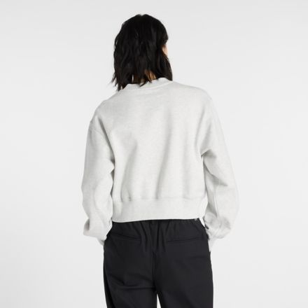 Athletics Premium Logo Relaxed Crop Crew