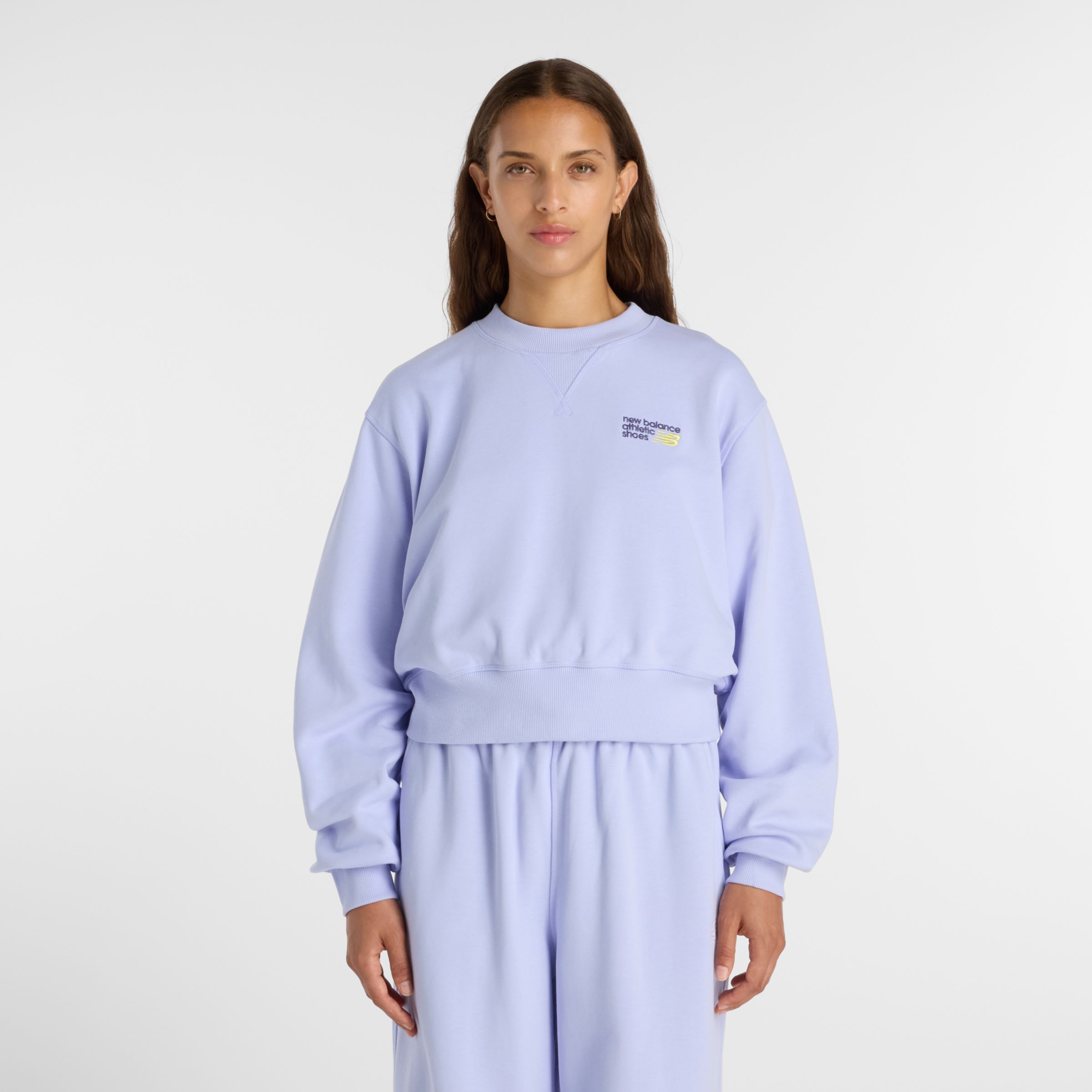 Athletics プレミアムロゴリラックスクロップクルー