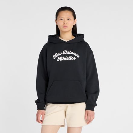 Linear Heritage フリースフーディ, BLACK, WT53509BK