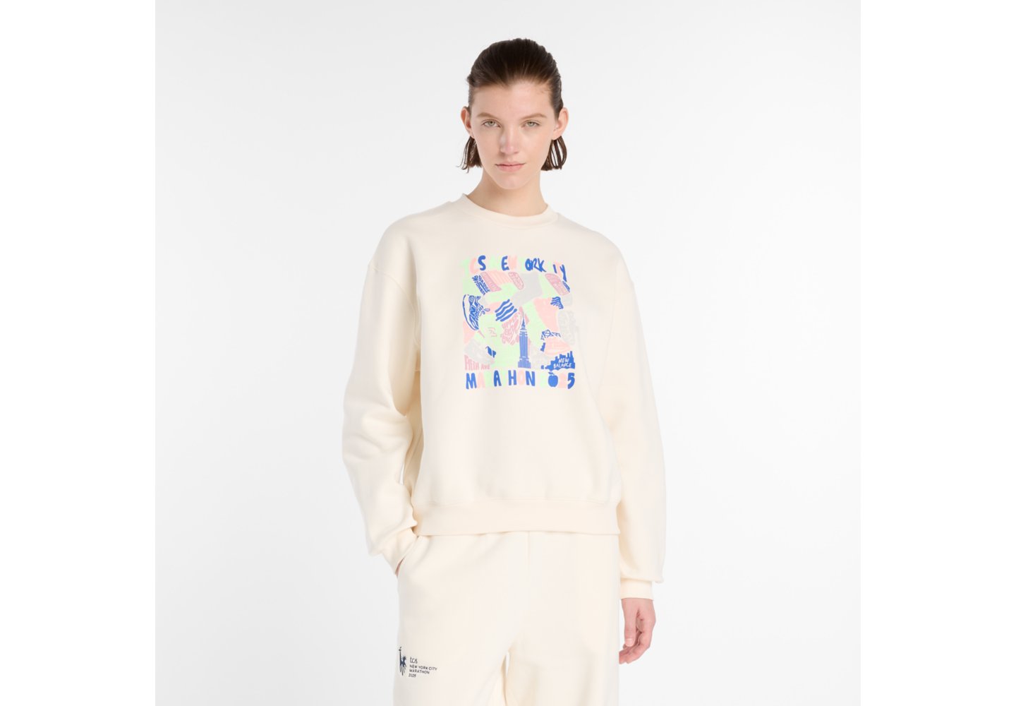 New Balance NYC Marathon Fleece Crew in Permafrost — photo 1 of 1