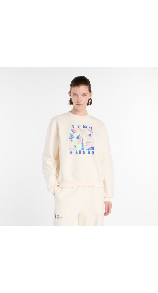 New Balance NYC Marathon Fleece Crew in Permafrost