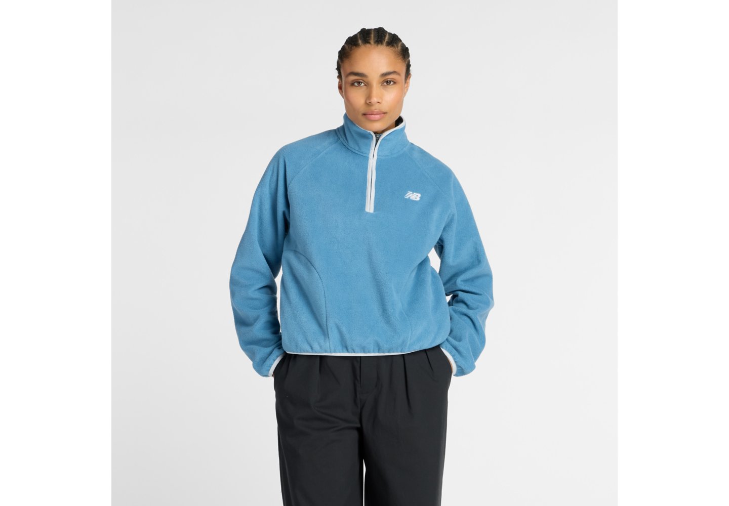 New Balance Sport Polar Fleece Half Zip in Shoreline Blue — photo 1 of 1
