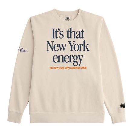 NYC Marathon Graphic French Terry Crew, LINO, WT53518MLIN