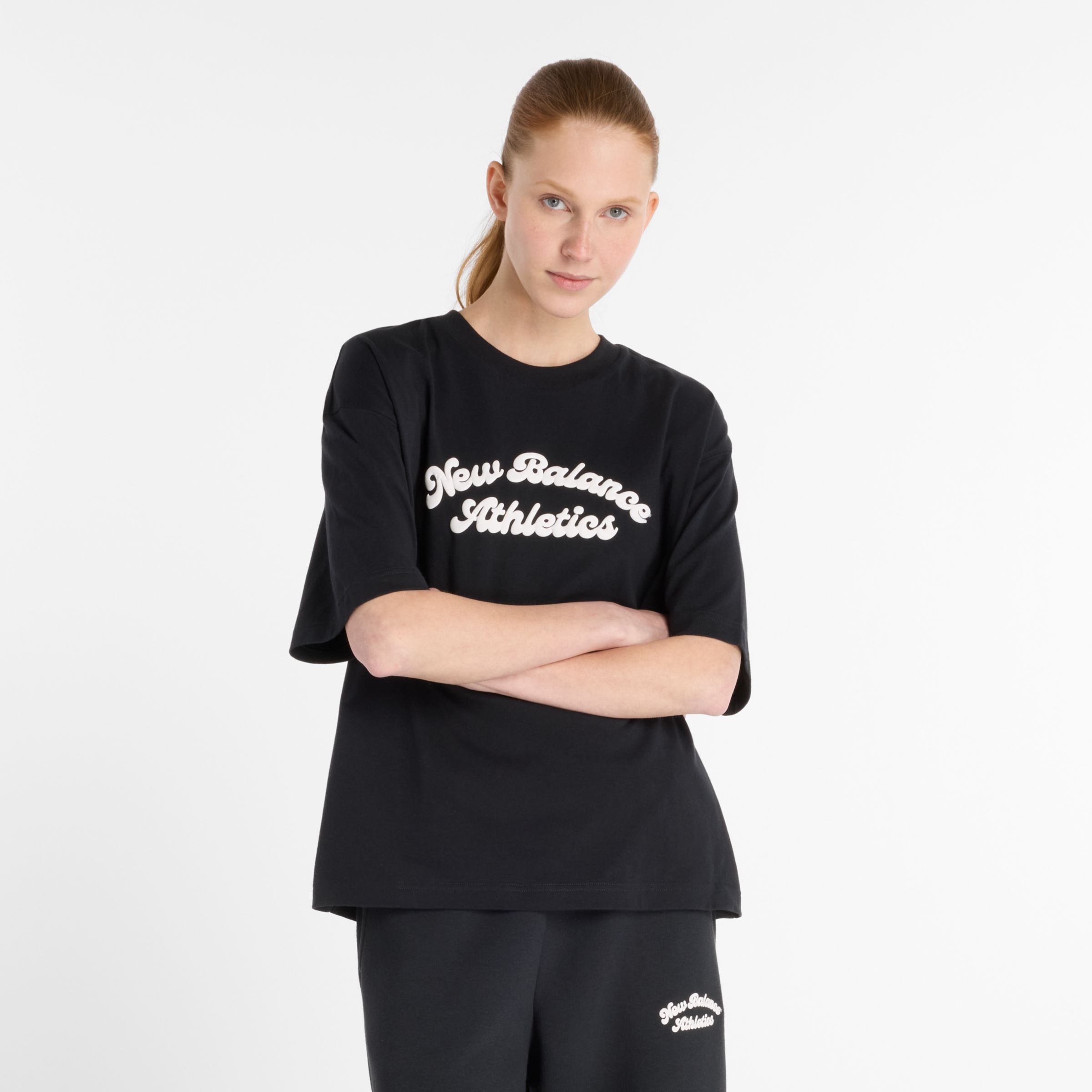 【NONCODE】(Unisex) Balance Line Overfit T-Shirt Athletics T-Shirt - New Balance