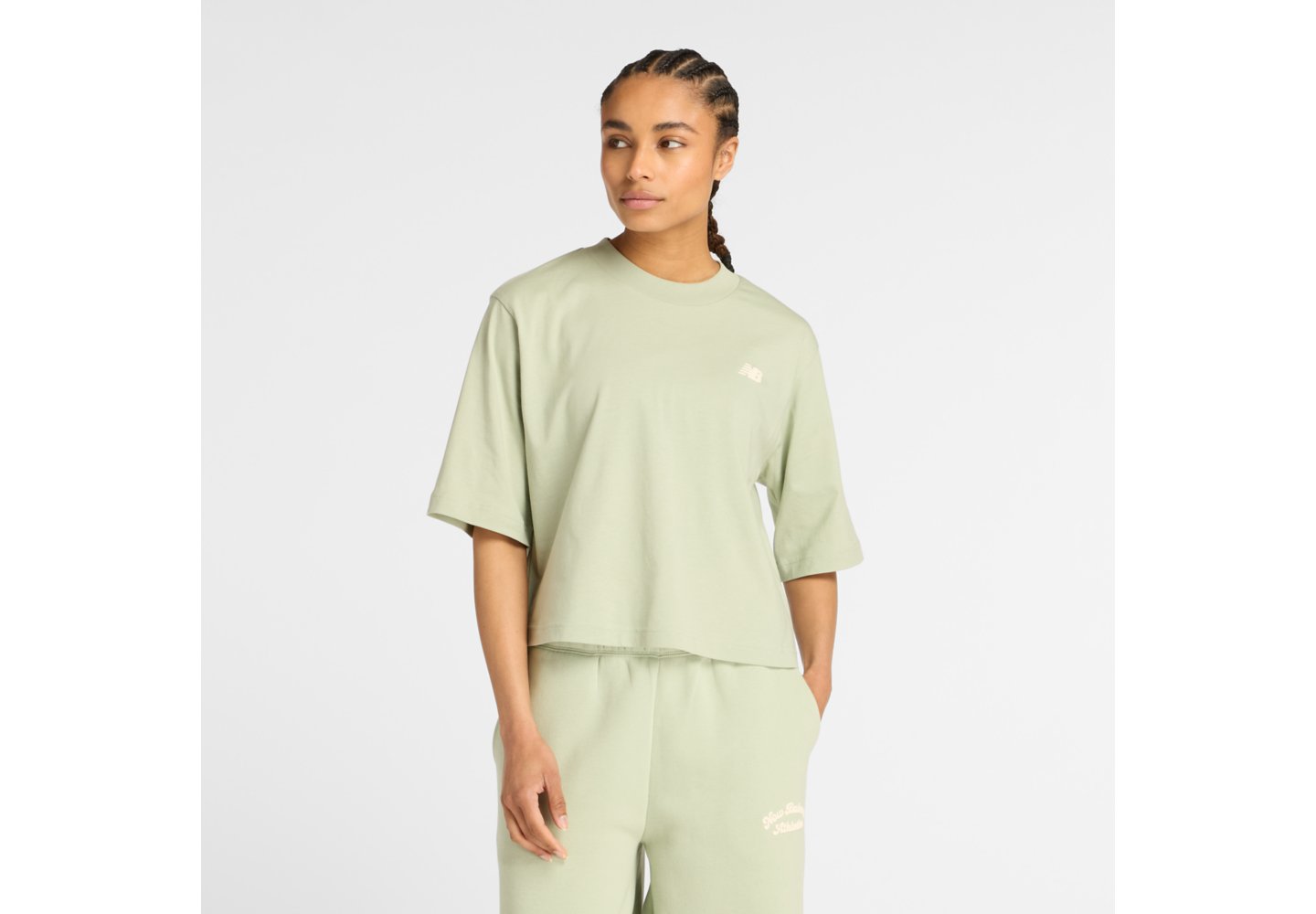 New Balance Linear Heritage Relaxed T-Shirt in Garter Snake — photo 1 of 1