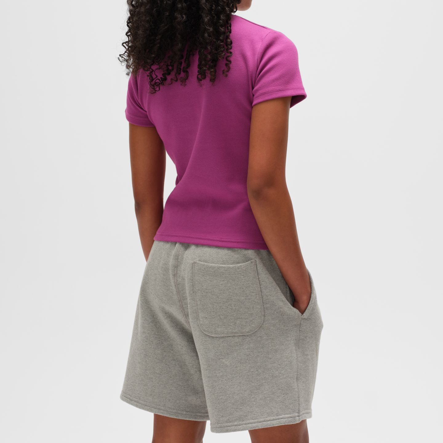 Женский топ New Balance Made in USA Cropped Top, цвет: Фиолетовый — фото 3