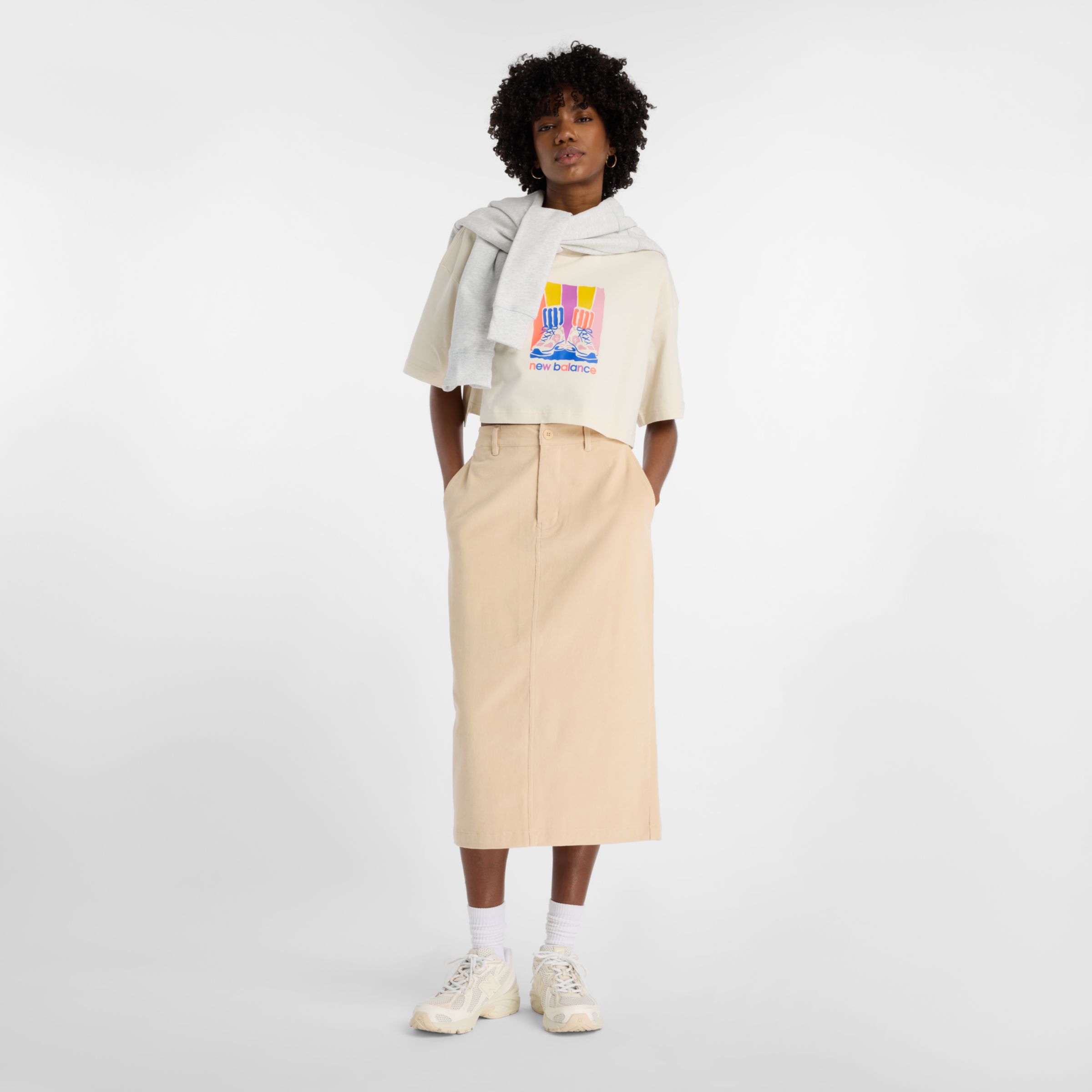 T-shirt Athletics &agrave; imprim&eacute; d&eacute;grad&eacute; de chaussures.