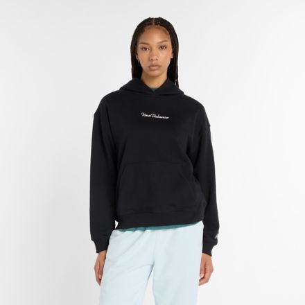 Athletics Script Hoodie, BLACK, WT53906BK