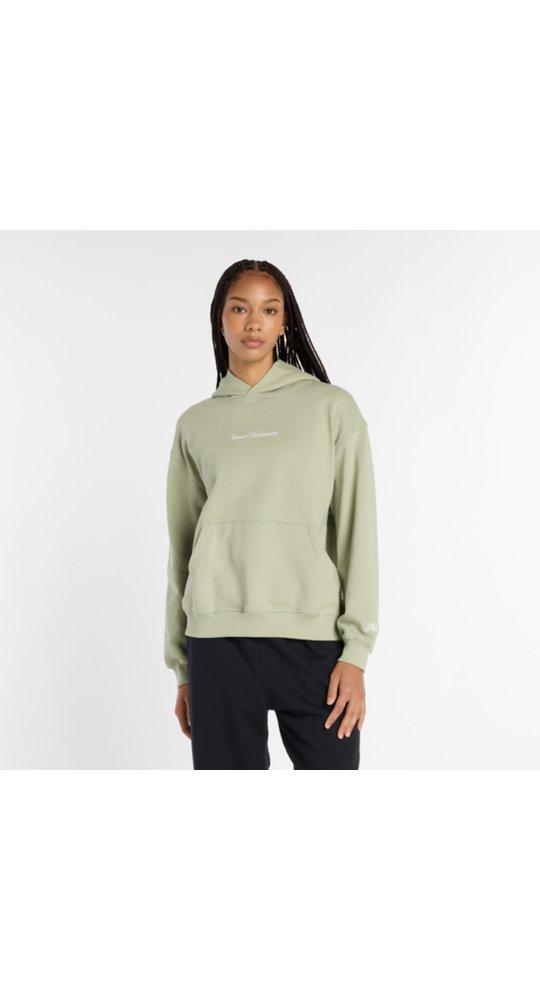 New Balance Athletics Script Hoodie in Garter Snake