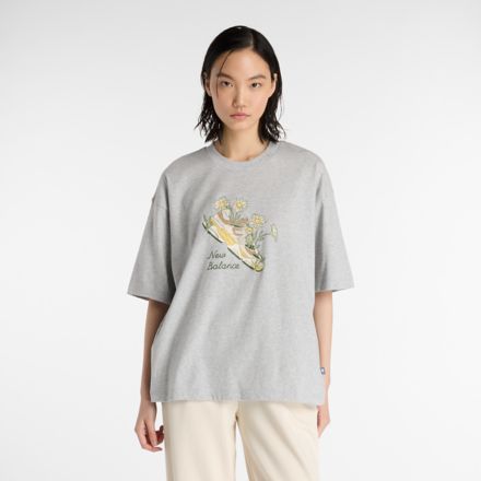 Flower Shoe T-Shirt, ATHLETIC GREY, WT53912AG