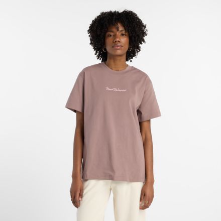 Athletics Script T-Shirt, BLACK, WT53913EAS