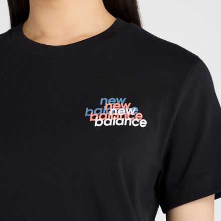 Multi Linear T-Shirt, BLACK, WT53930BK