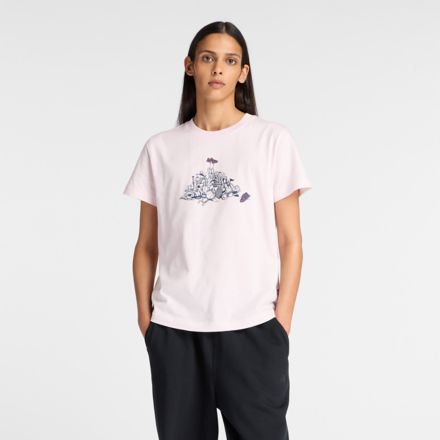 Athletics Pile T-Shirt, PINK GRANITE, WT53932PTG